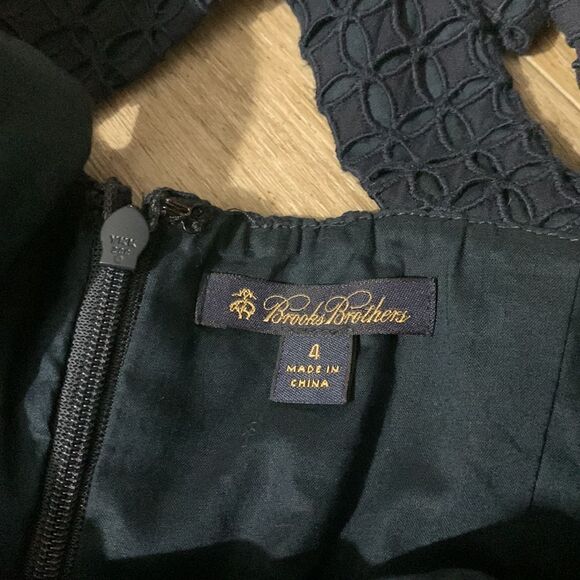 Brooks Brothers Eyelet Bow Racerback Dress - Picture 5 of 5